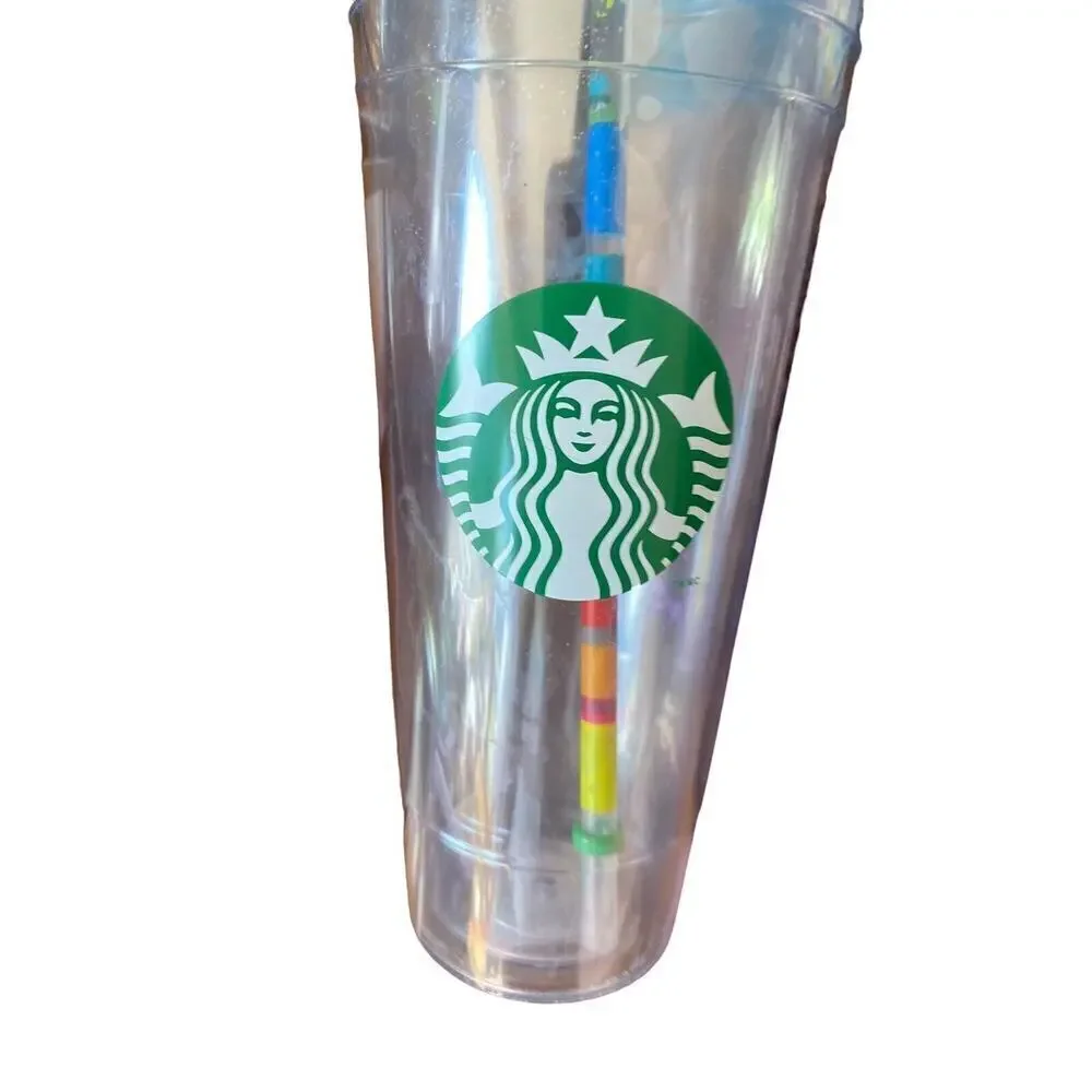 2015 Starbucks Disney Parks Disney Venti 24 oz Tumbler With Green Straw